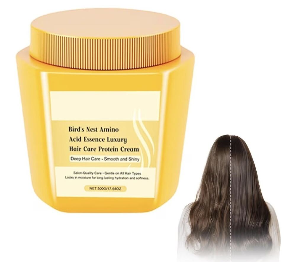Hoegoa Bird's Nest Amino Acid Essence Hair Care Protein Cream Smooth Shine 500g